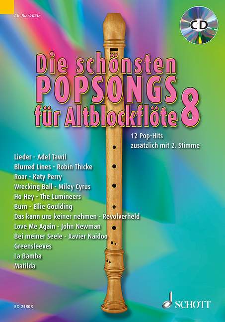 Die schönsten Popsongs Band 8 (+CD)