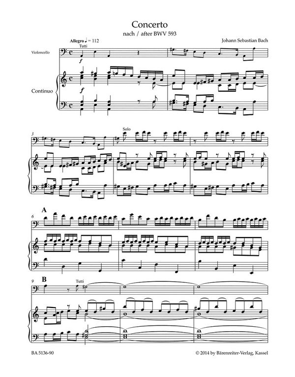 Konzert a-Moll BWV593