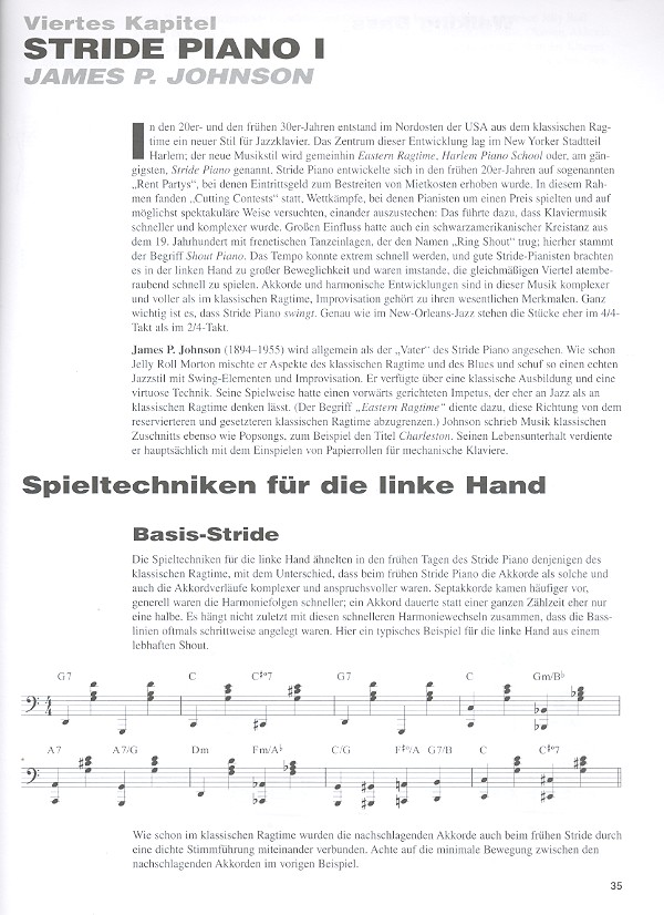 Stride and Swing Piano (+CD):