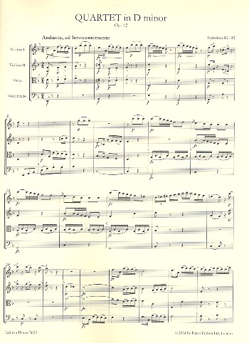 4 Streichquartette op.42, 77 und 103