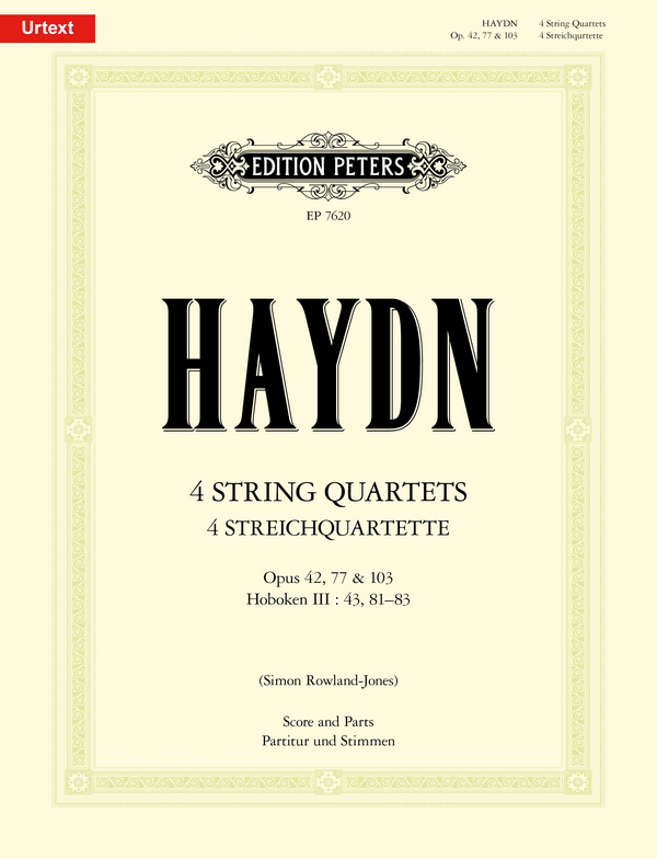 4 Streichquartette op.42, 77 und 103
