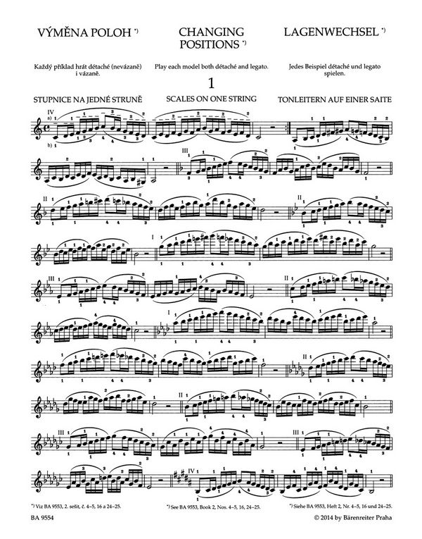 Schule der Violintechnik op.1 Band 3