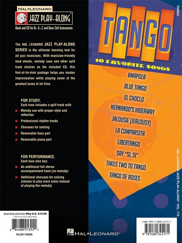 Tango (+CD): for Bb, Eb, C and bass clef