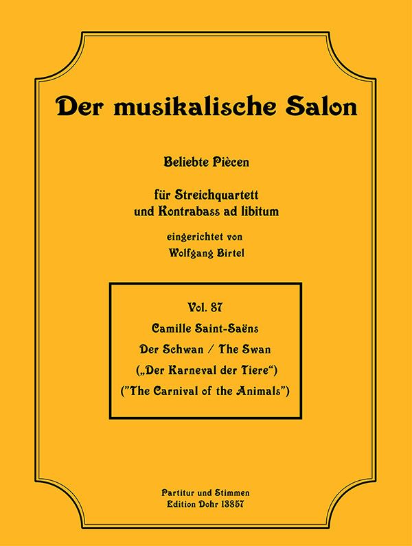Der Schwan für Streichquartett