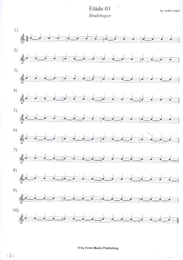 Etüden im 4/4-Takt Band 2 für Snare Drum