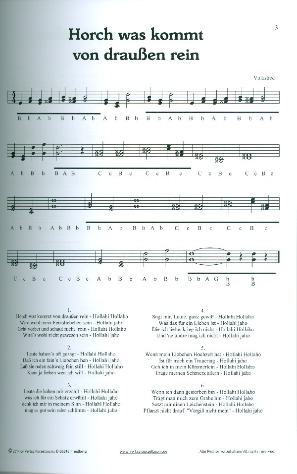 Wanderlieder: für Steirische Harmonika