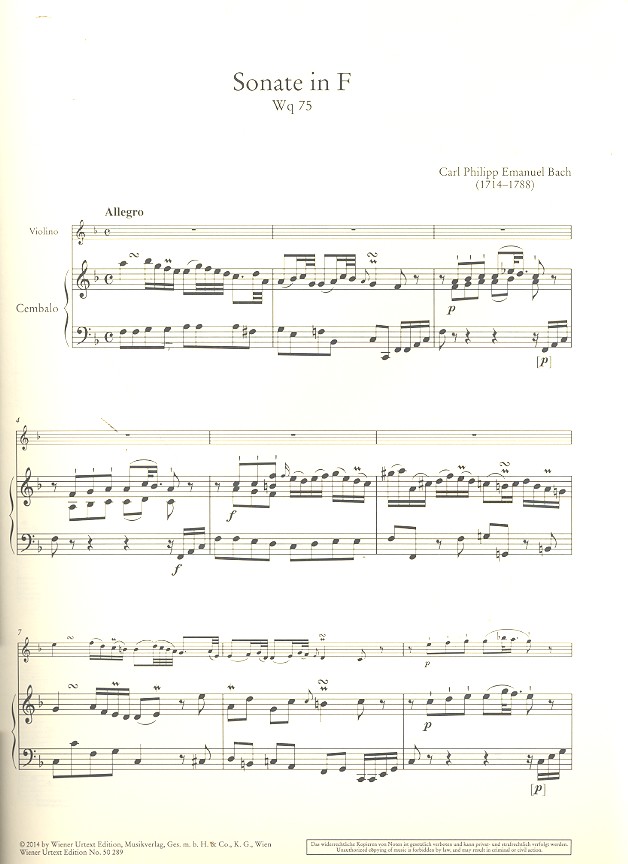 Werke für Violine und Cembalo Band 2
