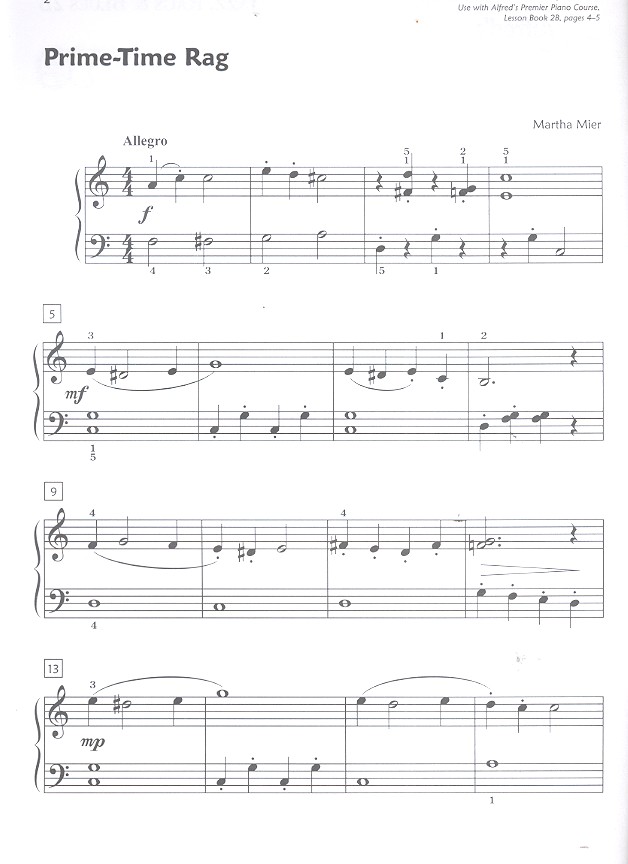 Premier Piano Course - Jazz, Rags and Blues vol.2b: