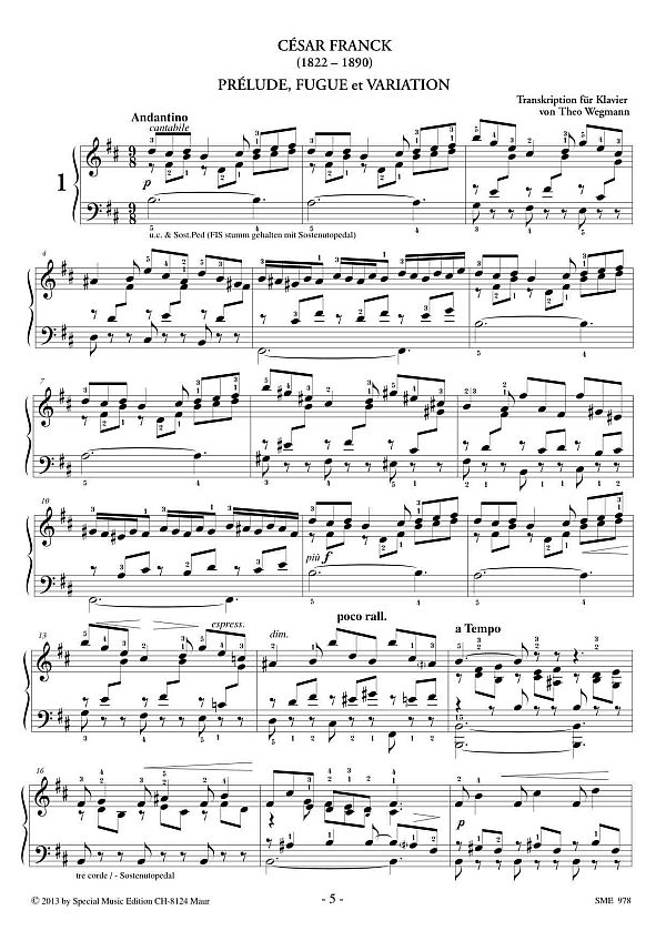 Prélude, fugue et variation