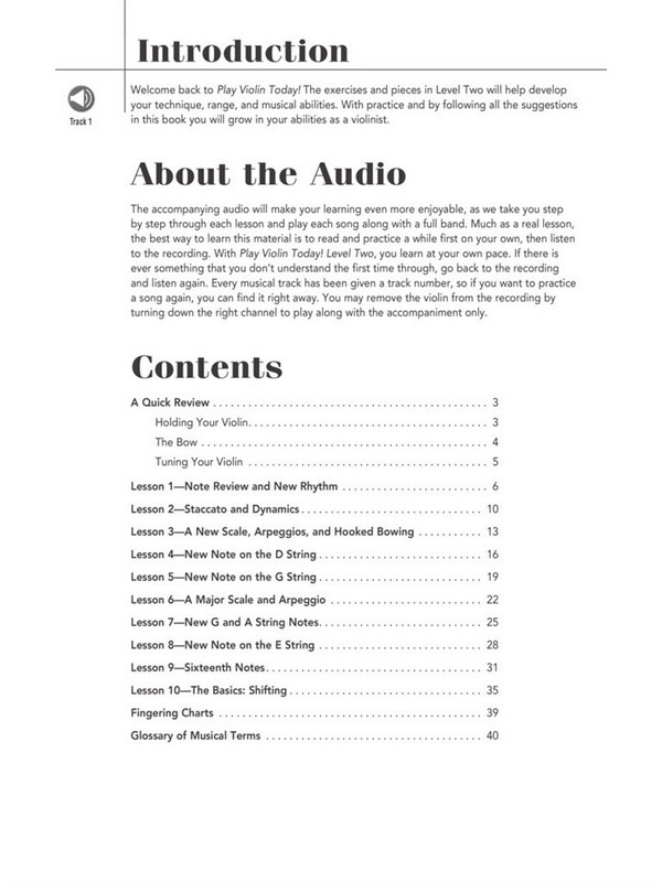Play Violin today Level 2 (+CD)