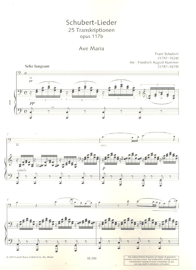 Schubert-Lieder op.117b Band 1