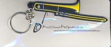 Schlüsselring-Anhänger Posaune