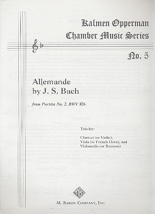 Allemande from Partita no.2 BWV826