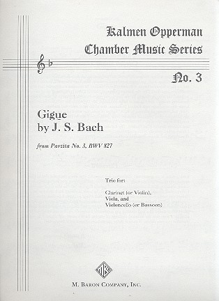 Gigue from Partita no.3 BWV827