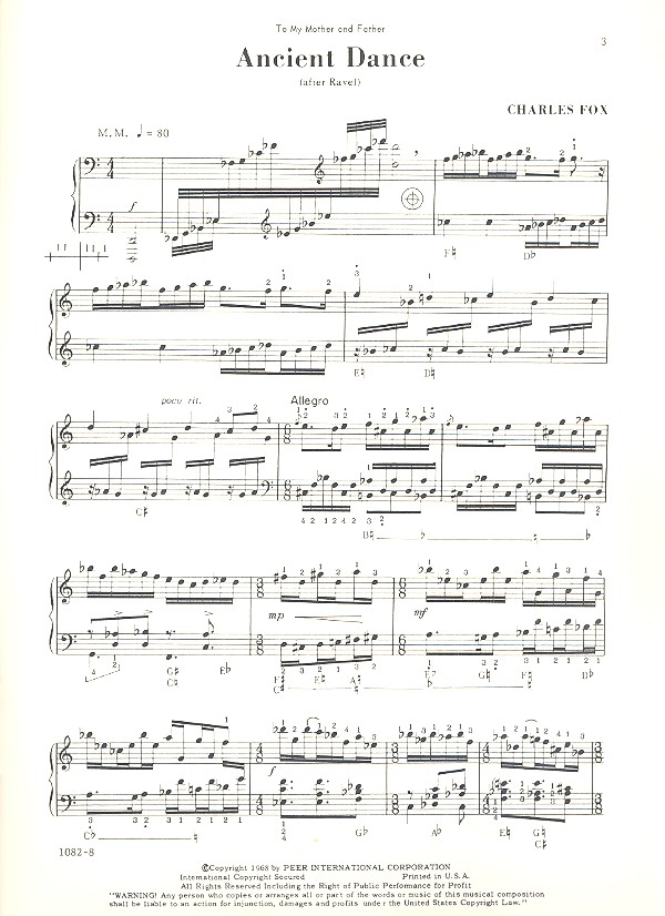 Ancient Dance after Ravel