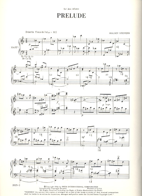 Prelude for harp