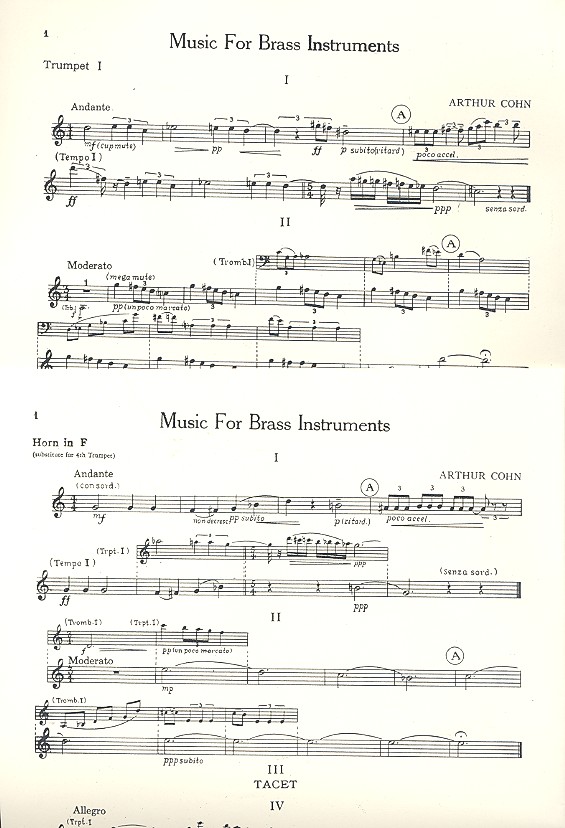 Music for Brass Instruments