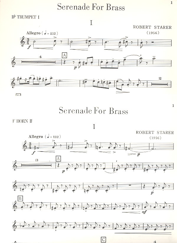 Serenade for Brass for 3 trumpets,
