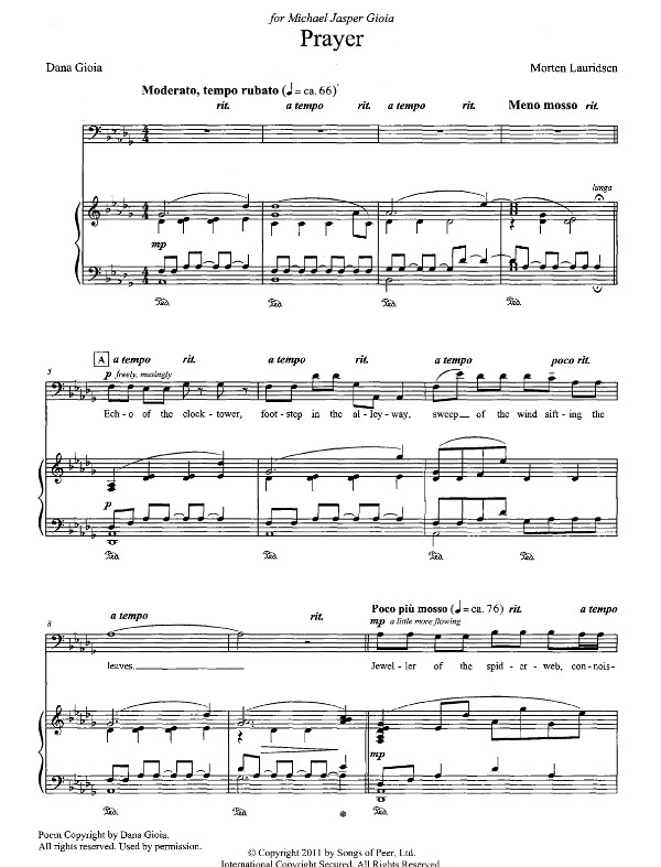 Two Songs on American Poems