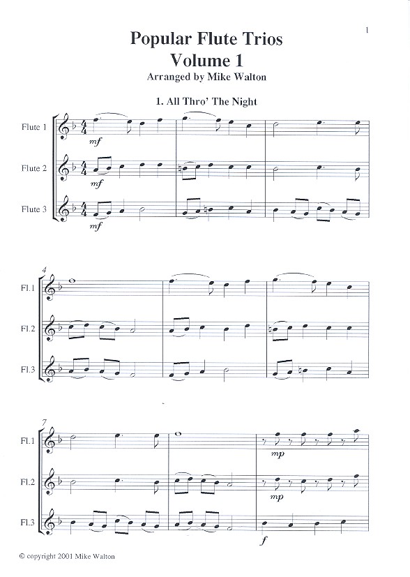 Popular Flute Trios Vol. 1