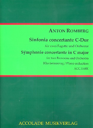 Sinfonie concertante C-Dur für 2 Fagotte und Orchester