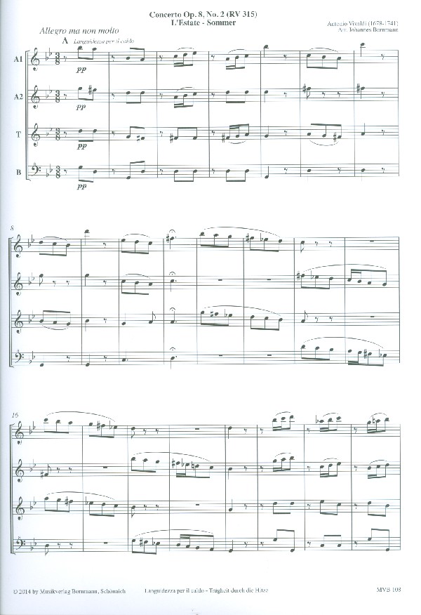 Konzert op.8,2 RV315 Der Sommer  
