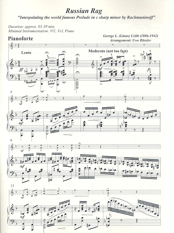 Russian Rag für Violine, Violoncello und Klavier