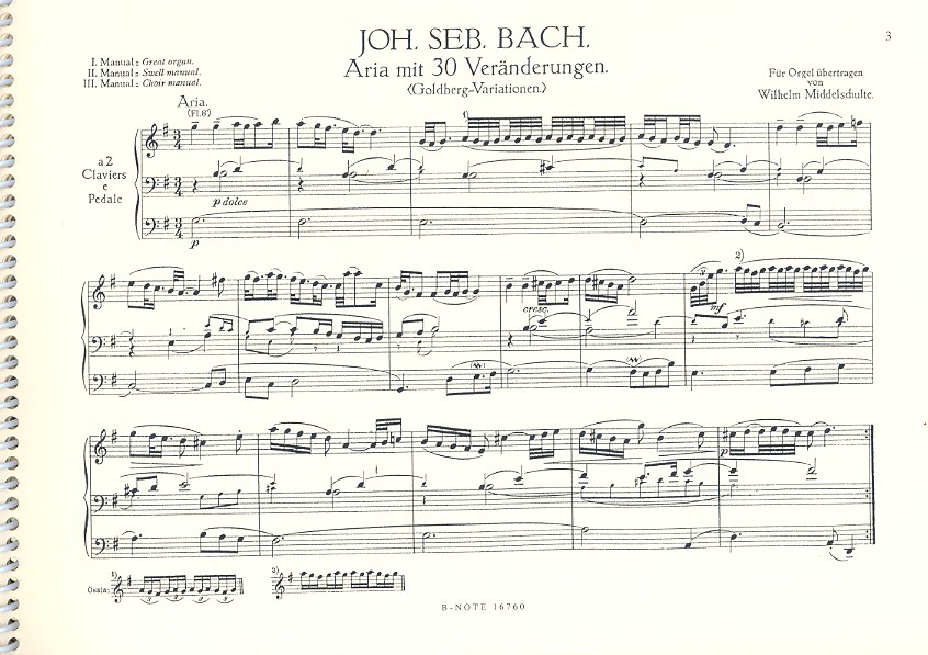 Goldberg-Variationen BWV988