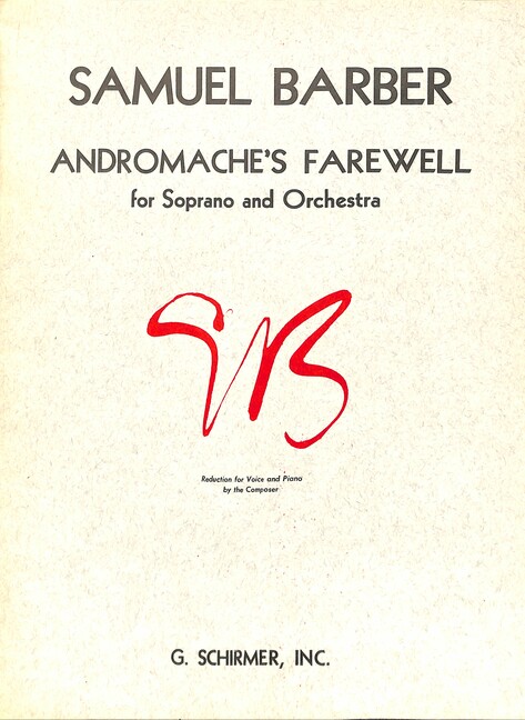 Andromache's Farewell op.39 for Soprano and Orchestra