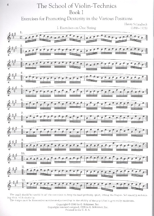 The School of Violin-Technics Books 1-3 and complete Scale Studies