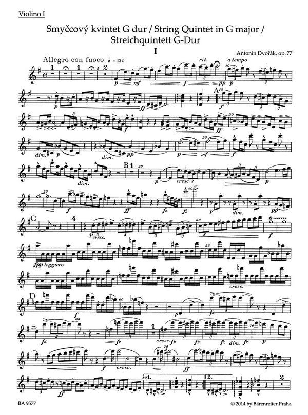Quintett G-Dur op.77