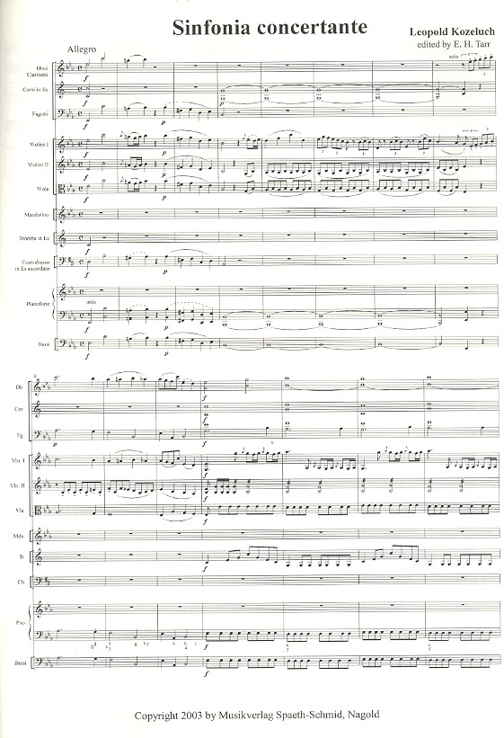 Sinfonia concertante Es-Dur