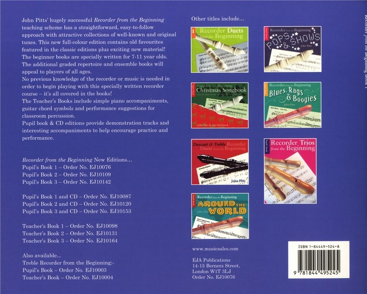 Recorder from the Beginning vol.1