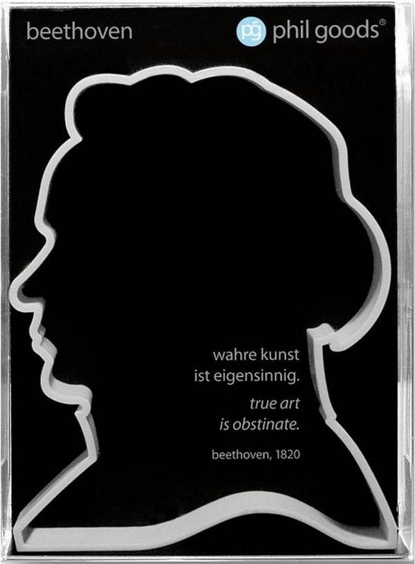 Ausstechform Beethoven weiß 10x7cm