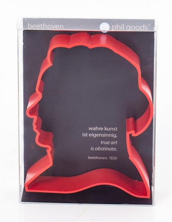 Ausstechform Beethoven rot 10x7cm