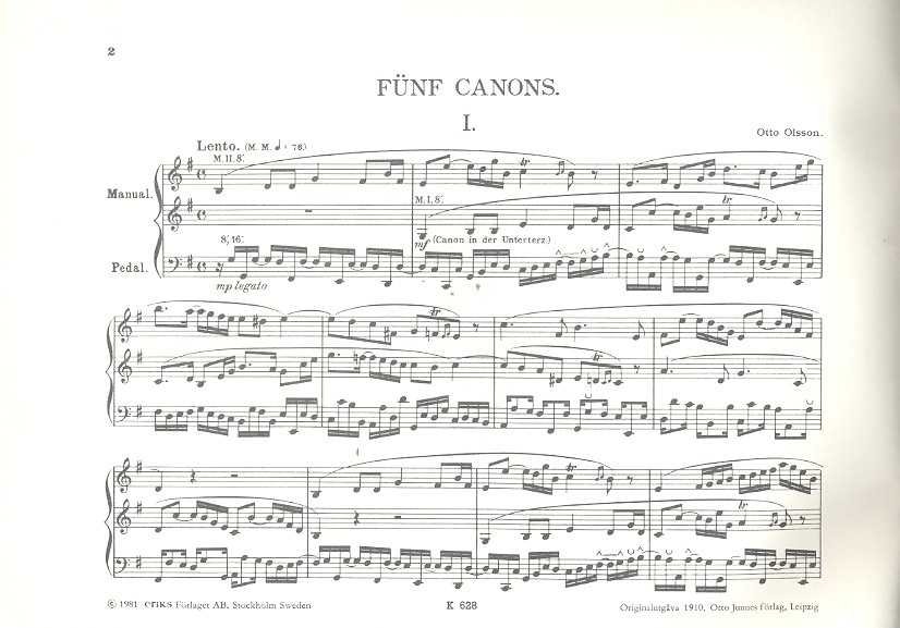 5 Kanons op.18