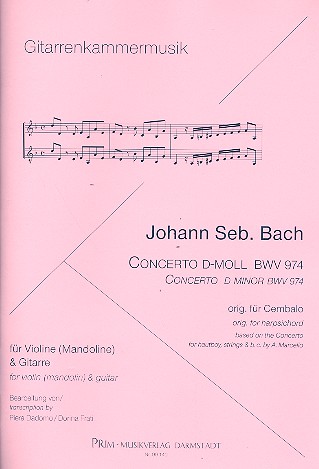 Konzert d-Moll BWV974