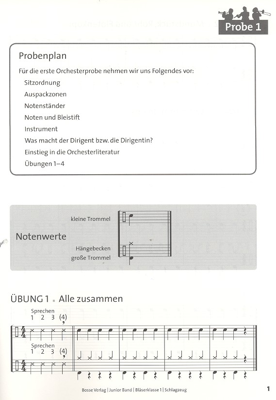 Junior Band Bläserklasse Band 1