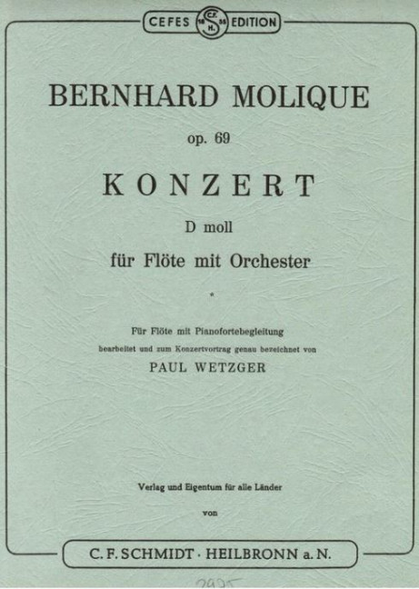 Konzert für Flöte op.69
