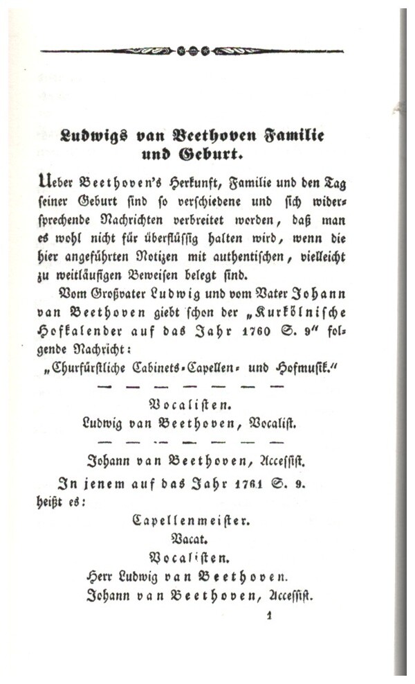 Biographische Notizen über Ludwig van Beethoven
