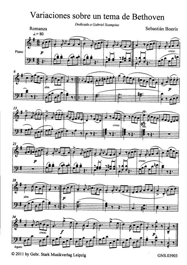 Variationen über ein Thema von Beethoven