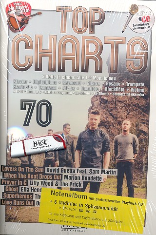 Top Charts Band 70 (+CD + Midifiles auf USB Stick):