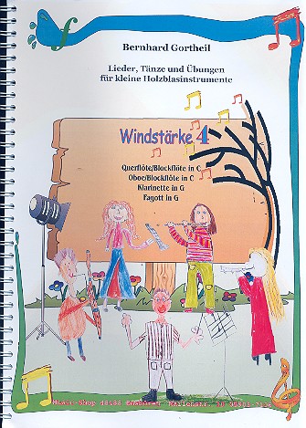 Windstärke 4 für kleine Flöte (Blockflöte), kleine Oboe