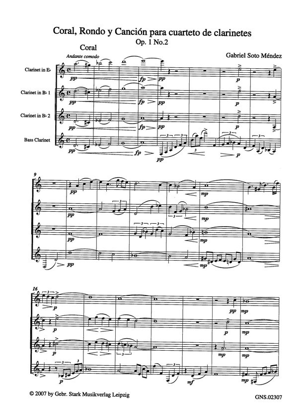 Coral, rondo y canción op.1,2