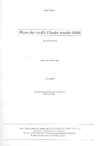 Wenn der weiße Flieder wieder blüht