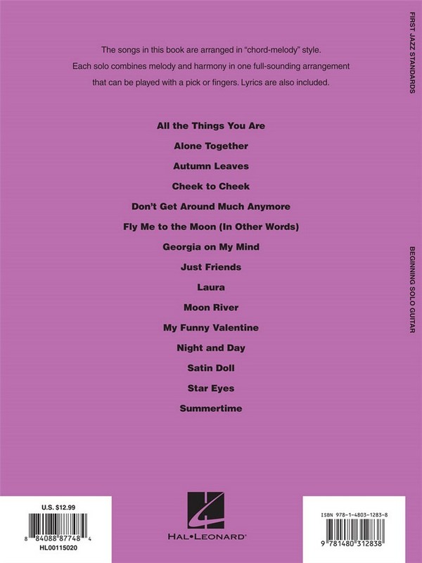 Beginning Solo Guitar - First Jazz Standards: