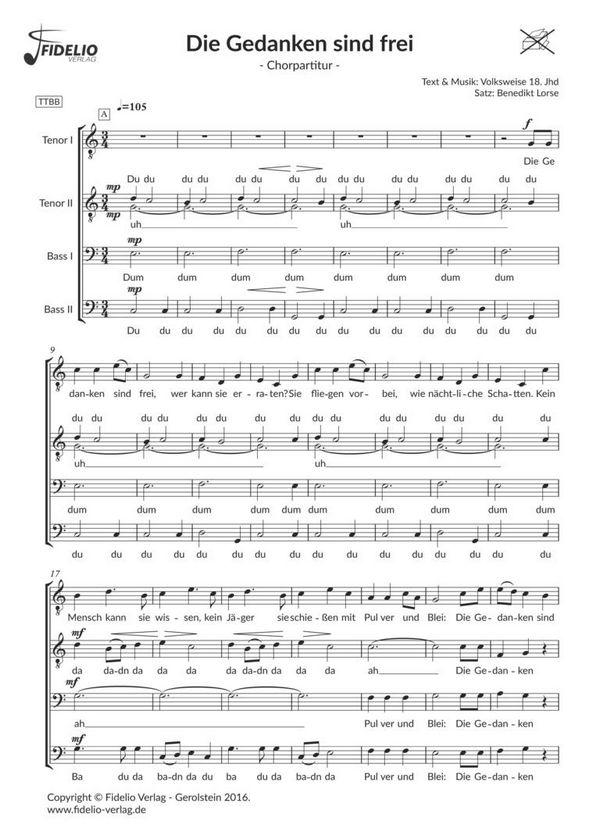 Die Gedanken sind frei