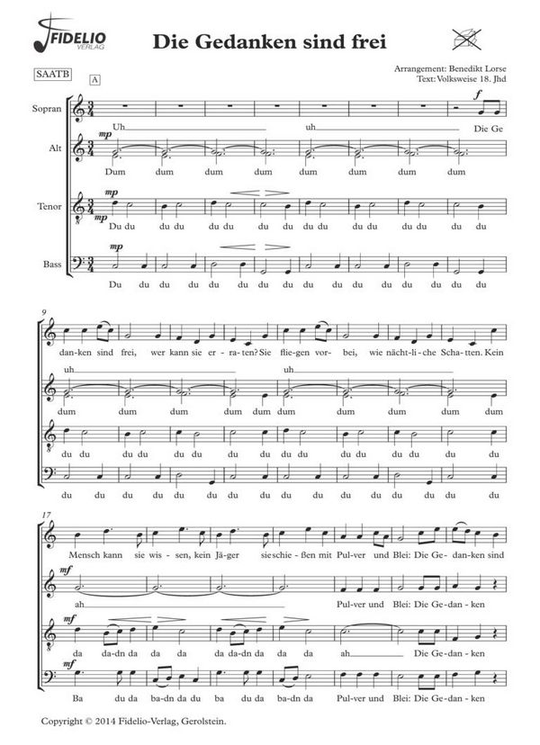 Die Gedanken sind frei