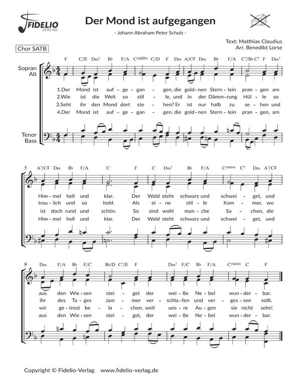 Der Mond ist aufgegangen