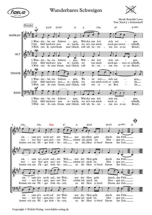 Wunderbares Schweigen